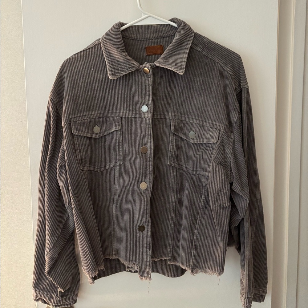 Corduroy grey jacket